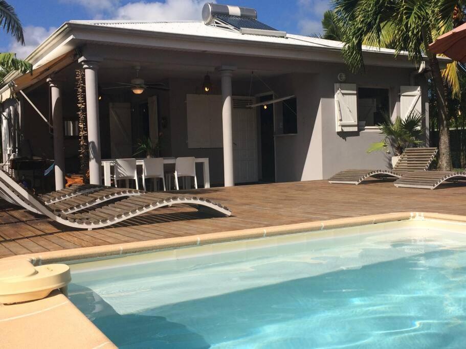 La Charmante Villa Coco Avec Magnifique Vue Mer Le Marin Exterior photo